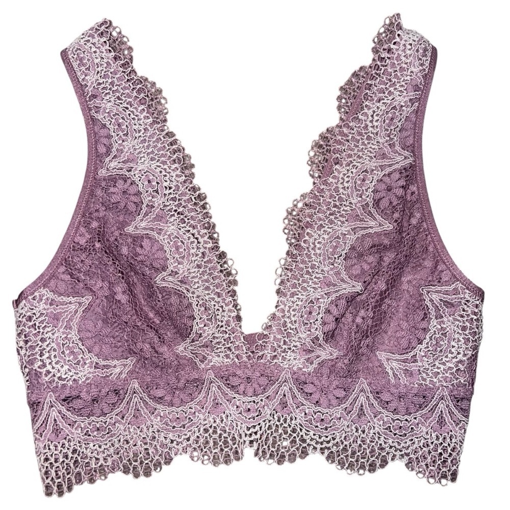 NWT Victoria's Secret Dusty Lilac Lace Bralette Medium Romantic Balletcore